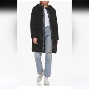 Levi's Black Sherpa Jacket with Hood